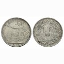 Schweiz 1 Franken 1851 A Sitzende Helvetia