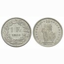 Schweiz 1 Franken 1906 B Stehende Helvetia