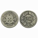 Schweiz 20 Rappen 1850 BB