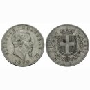 Italien 5 Lire  1878 R Emanuele II