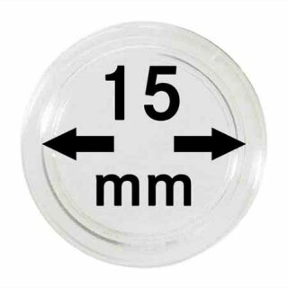 Münzenkapseln Ø 15 mm (10er Pack)