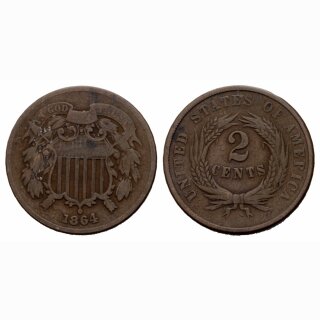 USA  2 Cent  1864