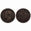 Italien 10 Centesimi 1866 M Emanuele II