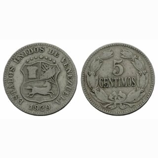 Venezuela 5 Centimos 1929