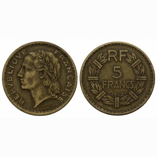 Frankreich  5 Francs 1939