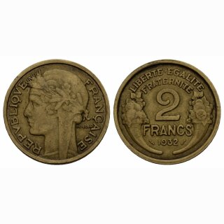 Frankreich  2 Francs 1932
