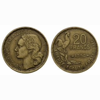 Frankreich  20 Francs 1950