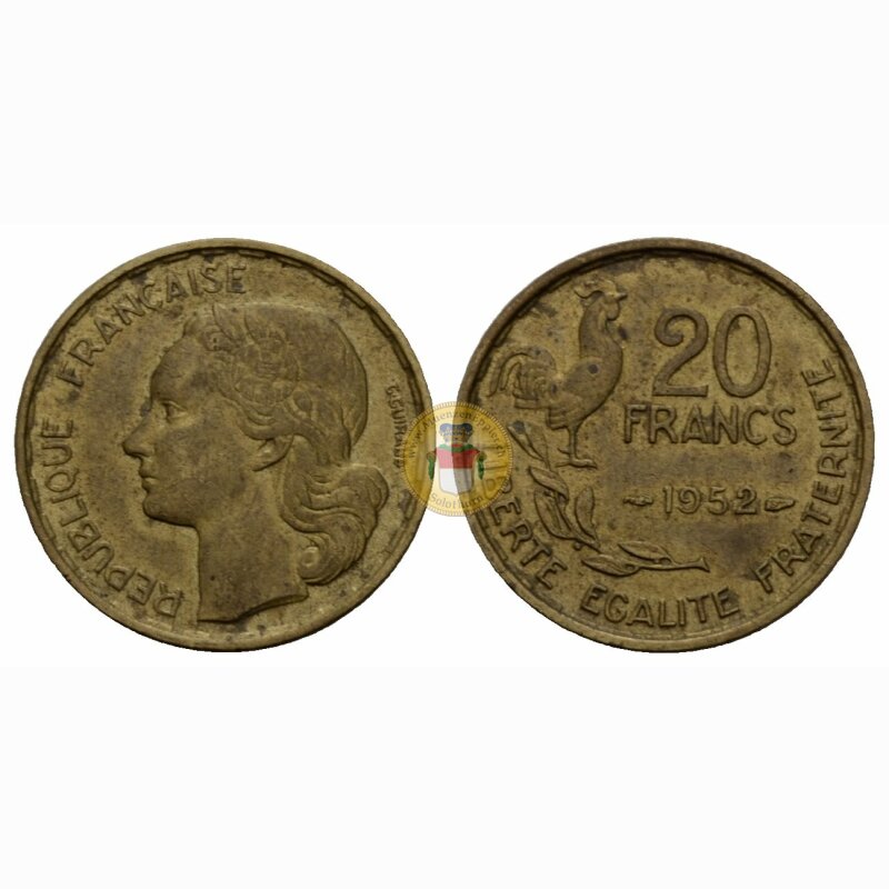 Frankreich 20 Francs 1952