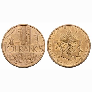 Frankreich  10 Francs 1976