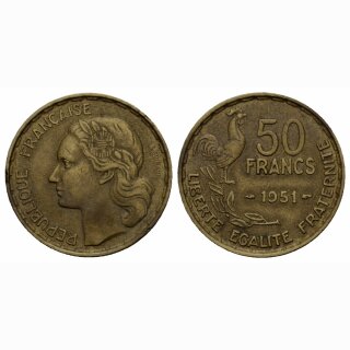 Frankreich  50 Francs 1951
