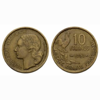 Frankreich  10 Francs 1953