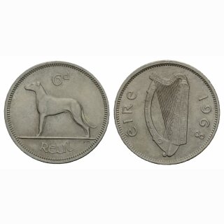 Irland 6 Pence 1968