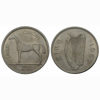 Irland 1/2 Crown 1967