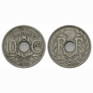 Frankreich  10 Centimes 1922