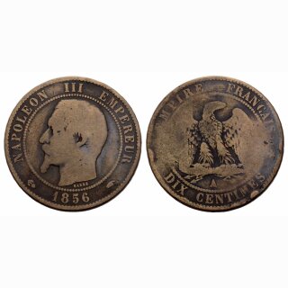 Frankreich  10 Centimes 1856 A Napoleon III
