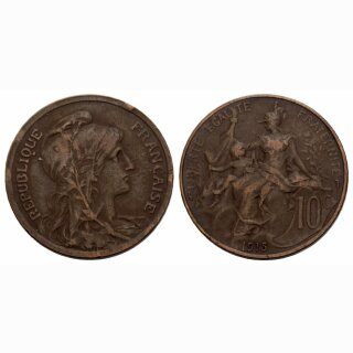 Frankreich  10 Centimes 1915