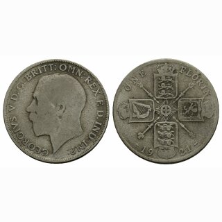 England Florin 1921 Geroge V