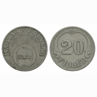 Ungarn 20 Filler  1926 BP