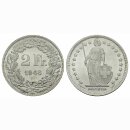 Schweiz 2 Franken 1946 B  Helvetia