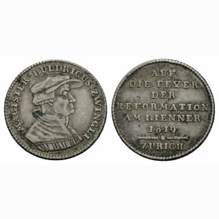 1819 Schweiz Zürich Zwinglimedaille