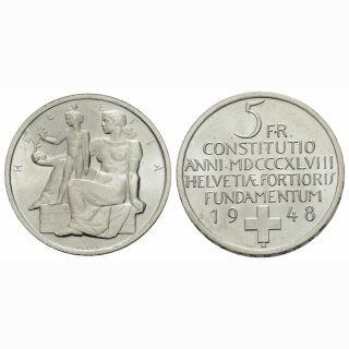 Schweiz 5 Franken  1948 B Verfassung