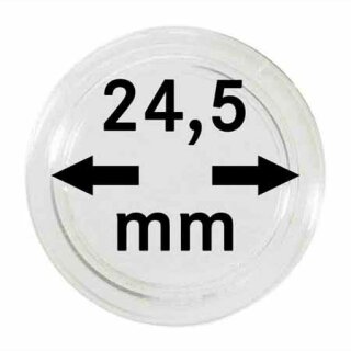 Münzenkapseln Ø 24.5 mm (10er Pack)
