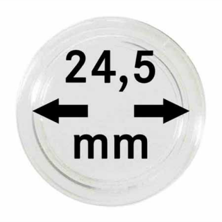 Münzenkapseln Ø 24.5 mm (10er Pack)