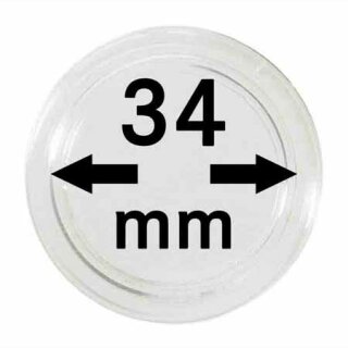 Münzenkapseln Ø 34 mm (10er Pack)