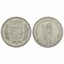 Schweiz 5 Franken 1952 B