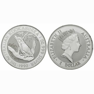 Australien 5 Dollar 1992 Kookaburra