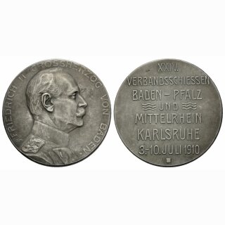 1910 Karlsruhe XXIV. Verbansschiessen Baden Pfalz und Mittelreihn