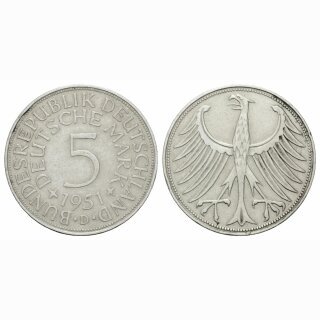 Deutschland 5 Mark 1951 D