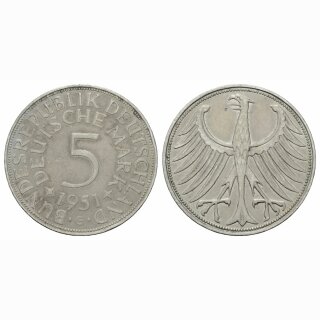 Deutschland 5 Mark 1951 G