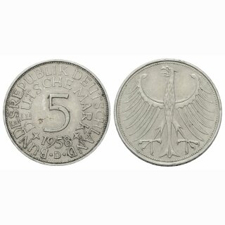 Deutschland 5 Mark 1958 D