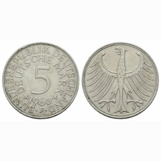 Deutschland 5 Mark 1960 F