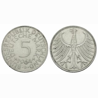 Deutschland 5 Mark 1964 G