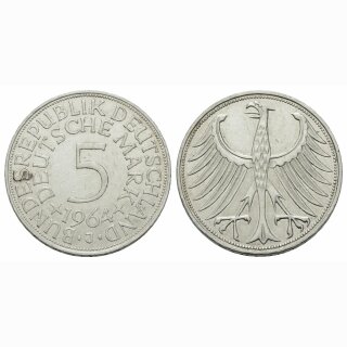 Deutschland 5 Mark 1964 J