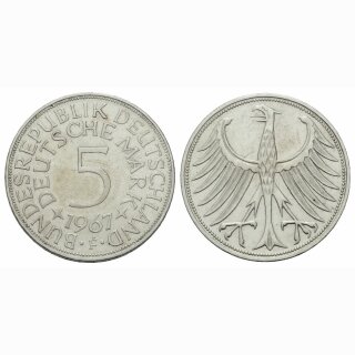 Deutschland 5 Mark 1967 F