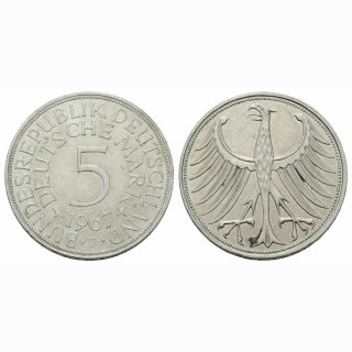 Deutschland 5 Mark 1967 J