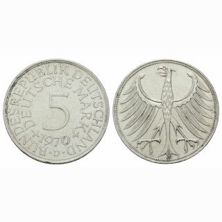 Deutschland 5 Mark 1970 D