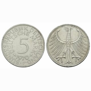 Deutschland 5 Mark 1970 J