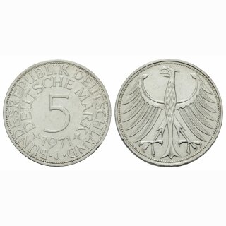 Deutschland 5 Mark 1971 J