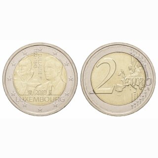 Luxemburg 2 Euro 2018 175 Jahre G. D. Guillaume I