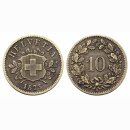 Schweiz 10 Rappen 1873 BB
