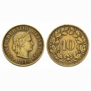 Schweiz 10 Rappen 1919 B