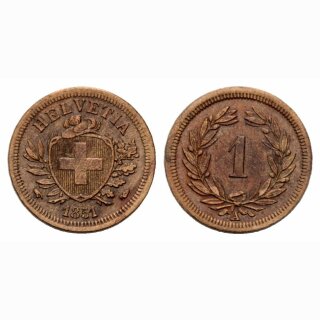 Schweiz 1 Rappen 1851 A