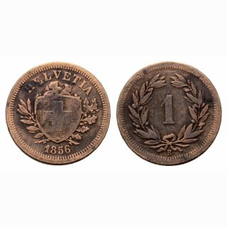 Schweiz 1 Rappen 1856 B