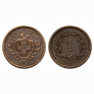 Schweiz 1 Rappen  1872 B