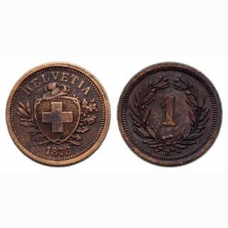 Schweiz 1 Rappen 1878 B