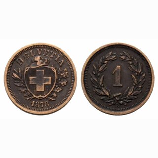 Schweiz 1 Rappen 1878 B